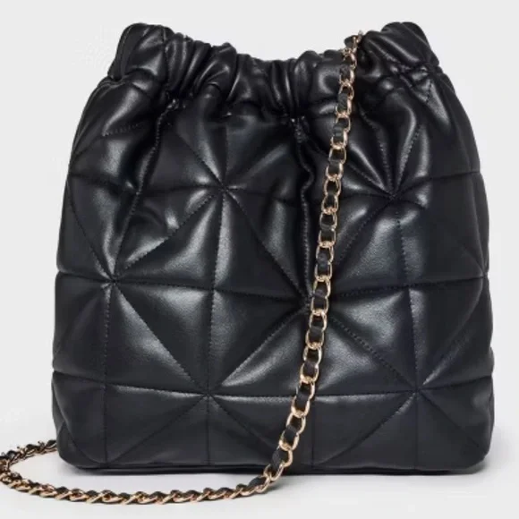 Rouched Chain Crossbody Bag - A New Day nwt - Picture 1 of 5